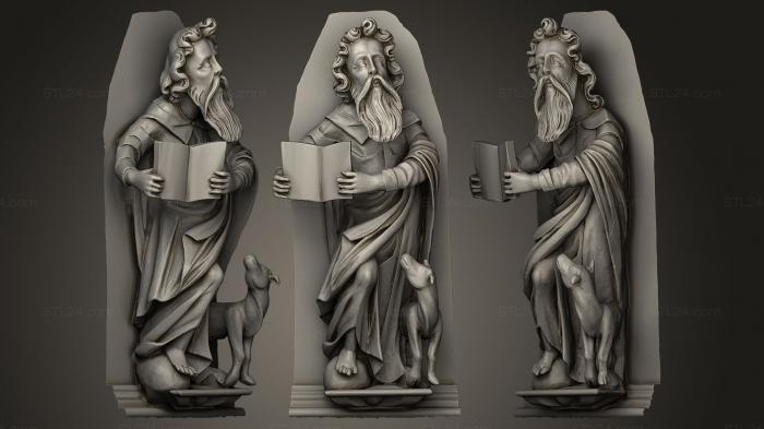 Статуи религиозные (Жеба в указе, STKRL_0023) 3D модель для ЧПУ станка